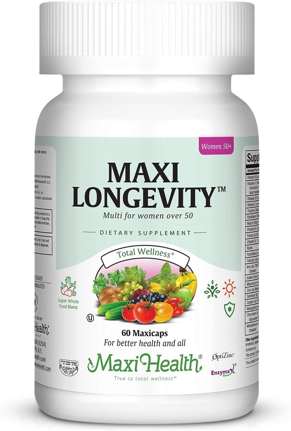 Womens Multivitamin 50 Plus – Daily Multivitamin for Women Over 50 with Vitamin B12, A, D, C, Zinc, Magnesium & More – Energy, Immune & Heart Support Womens Multi Vitamins - Non-GMO – 60 Capsules - TrustMedUSA