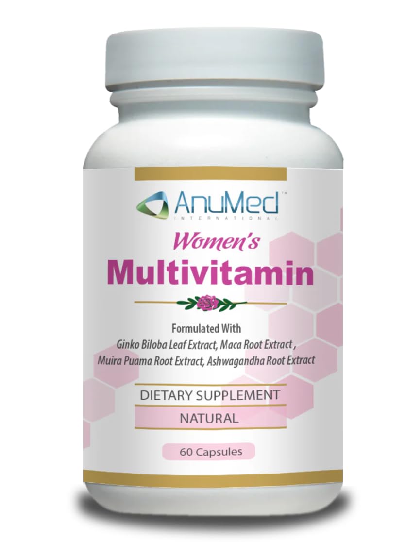 Women’s Multivitamin with Iron, Vitamin D3, Magnesium, B-Complex & Herbal Support – 60 Capsules – Energy, Hormone Balance, Heart Health – AnuMed - TrustMedUSA