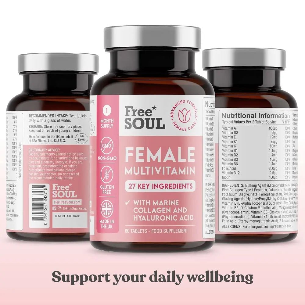 Women's Multivitamins and Minerals with Collagen & Hyaluronic Acid - 27 Essential - TrustMedUSA