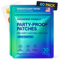 WONDER FAMILY Recovery Patches for Women & Men – Clear Mornings After Parties and Nights Out – Contain Vitamins A, C, D, E, & B, Ashwagandha, Boswellia, Glutathione, Milk Thistle Extract (Blue) - TrustMedUSA