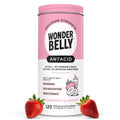 Wonderbelly Antacid, Effective Heartburn and Instant Acid Indigestion Relief, Extra Strength Chewable Tablets, 1000 mg Calcium Carbonate, No Talc or Dye, Strawberry Milkshake, 120 Count - TrustMedUSA