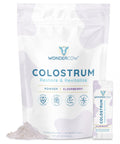 WONDERCOW Colostrum Supplement Powder for Gut Health, Immune Support & Wellness | Natural IgG Pure Whole Bovine Colostrum Superfood, Elderberry, 30 Servings - TrustMedUSA