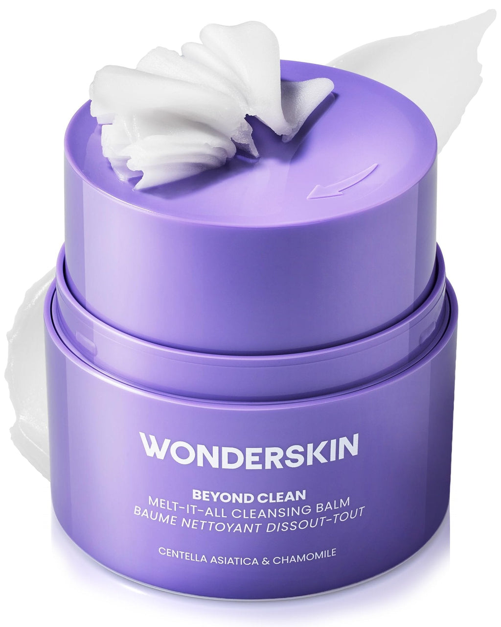 Wonderskin Cleansing Balm - Melt It All Balm to Milk Makeup Remover, Gentle Hydrating Face Cleanser with Centella and Chamomile - Maple Wellness Supplements