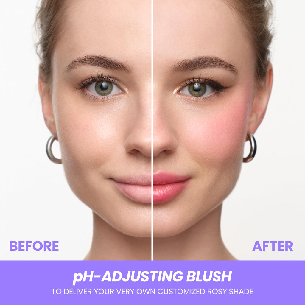 Wonderskin Cream Blush Stick pH-Activated - pHlush Stick Multi-Use, Blush for Cheeks and Lips, Cooling Nourishing Color-Adjusting Makeup - TrustMedUSA