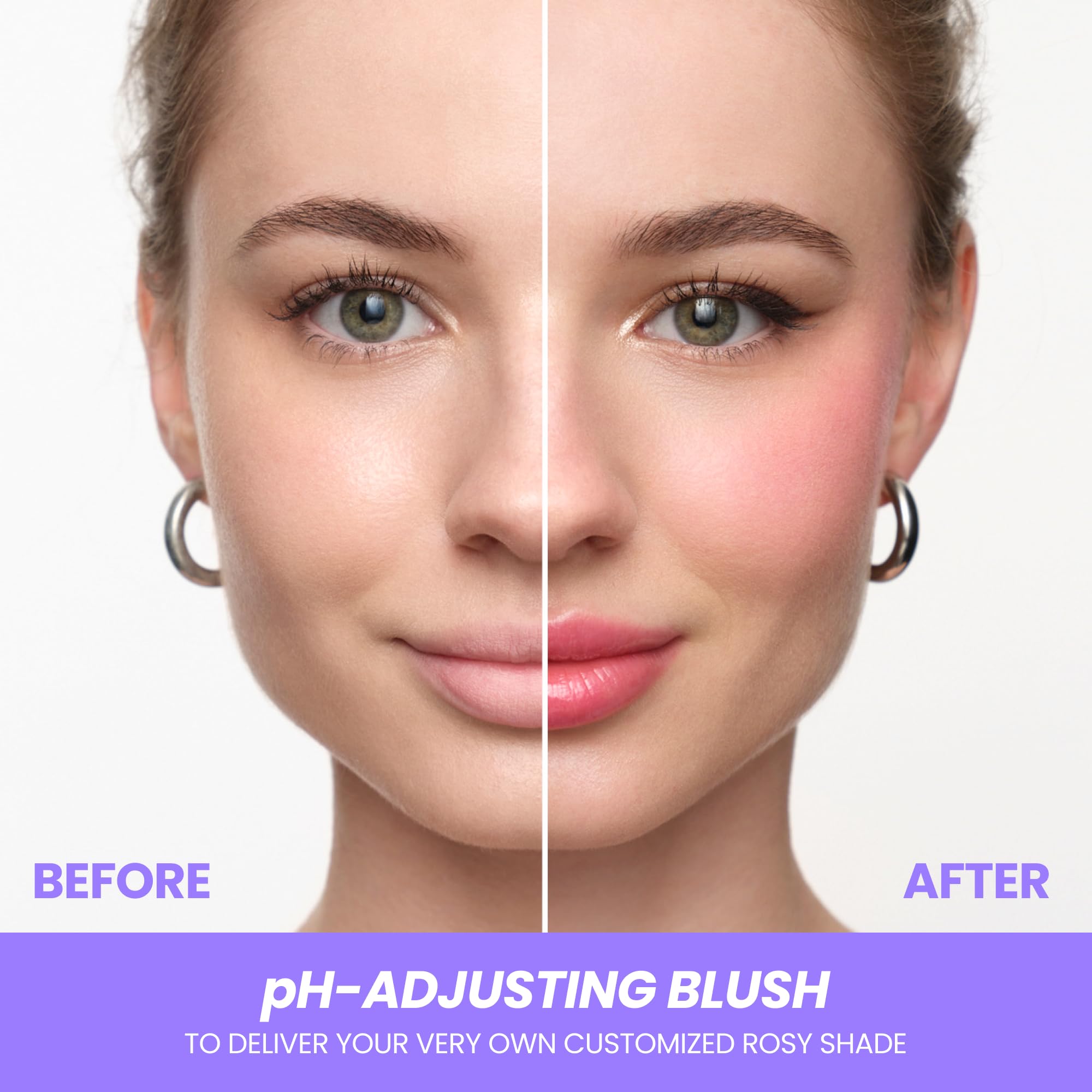Wonderskin Cream Blush Stick pH-Activated - pHlush Stick Multi-Use, Blush for Cheeks and Lips, Cooling Nourishing Color-Adjusting Makeup - TrustMedUSA