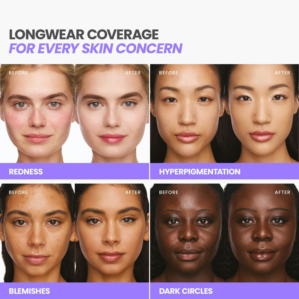 Wonderskin Hyper Bond All-Day Stay Serum Foundation – Waterproof, Transfer-Proof, 24HR Longwear Face Makeup with Niacinamide & Hyaluronic Acid – Lightweight, Natural Finish (Moonstone) - TrustMedUSA