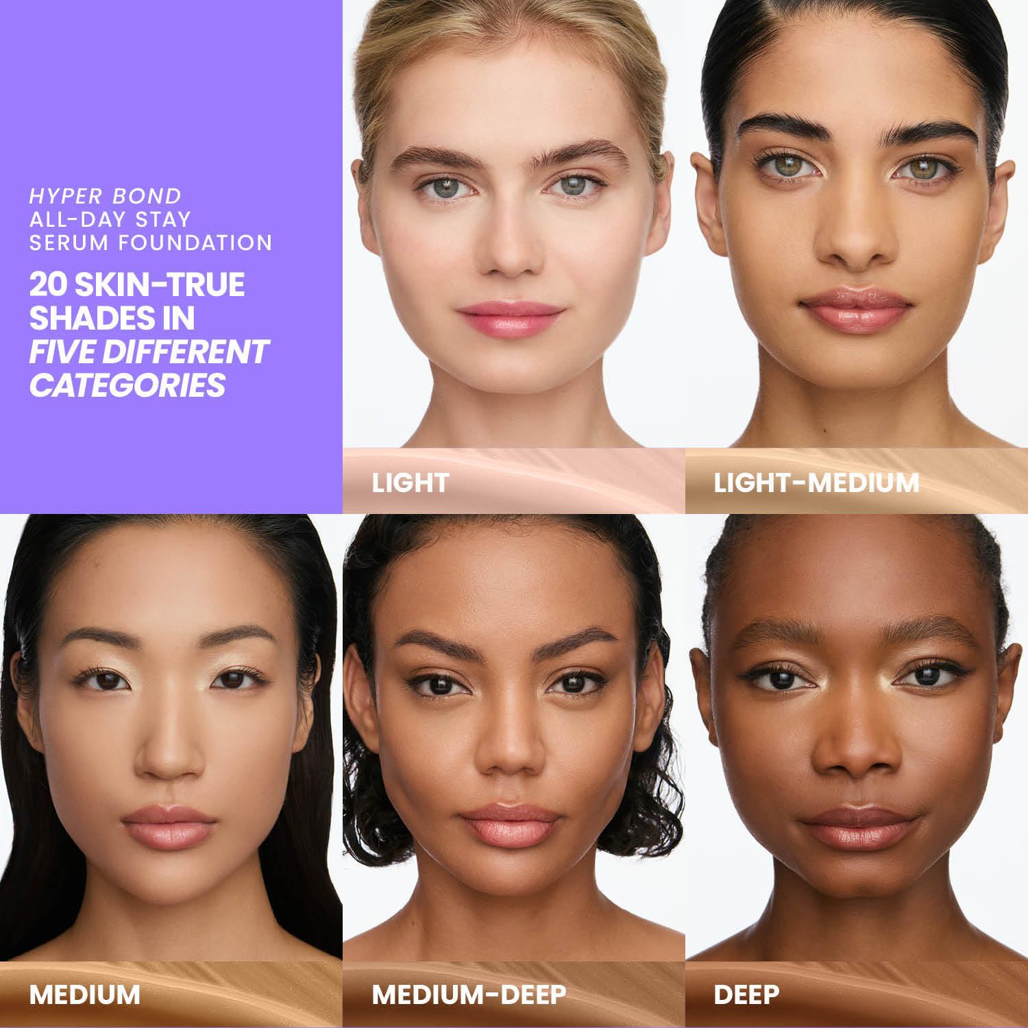 Wonderskin Hyper Bond All-Day Stay Serum Foundation – Waterproof, Transfer-Proof, 24HR Longwear Face Makeup with Niacinamide & Hyaluronic Acid – Lightweight, Natural Finish (Moonstone) - TrustMedUSA