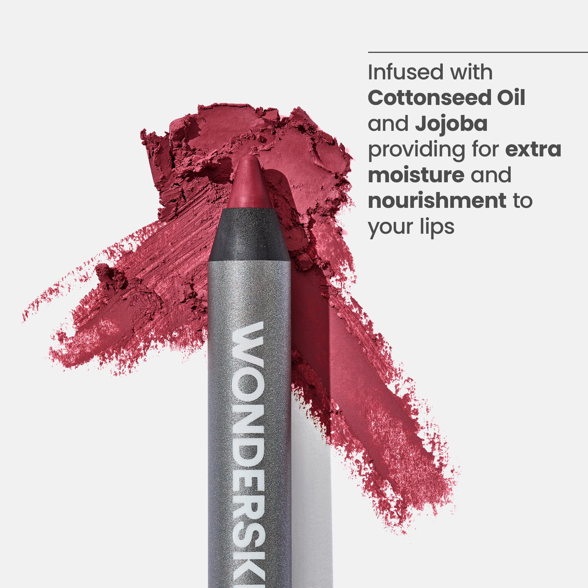 Wonderskin Lipliner Pencil - 360 Contour Lipliner, Long Lasting, Sharpenable, Waterproof and Transfer-Proof Nude Lip Liner Pencil (Rosewood) - TrustMedUSA