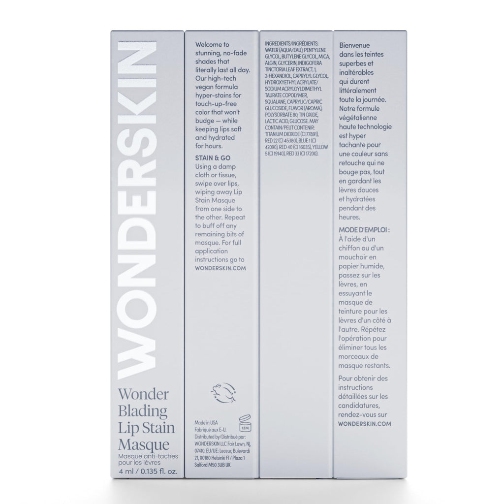 Wonderskin Wonder Blading All Day Lip Stain Peel Off Masque - Long Lasting, Waterproof and Transfer Proof Nude Lip Tint, Matte Finish Peel Off Lip Stain (Whimsical Masque) - TrustMedUSA