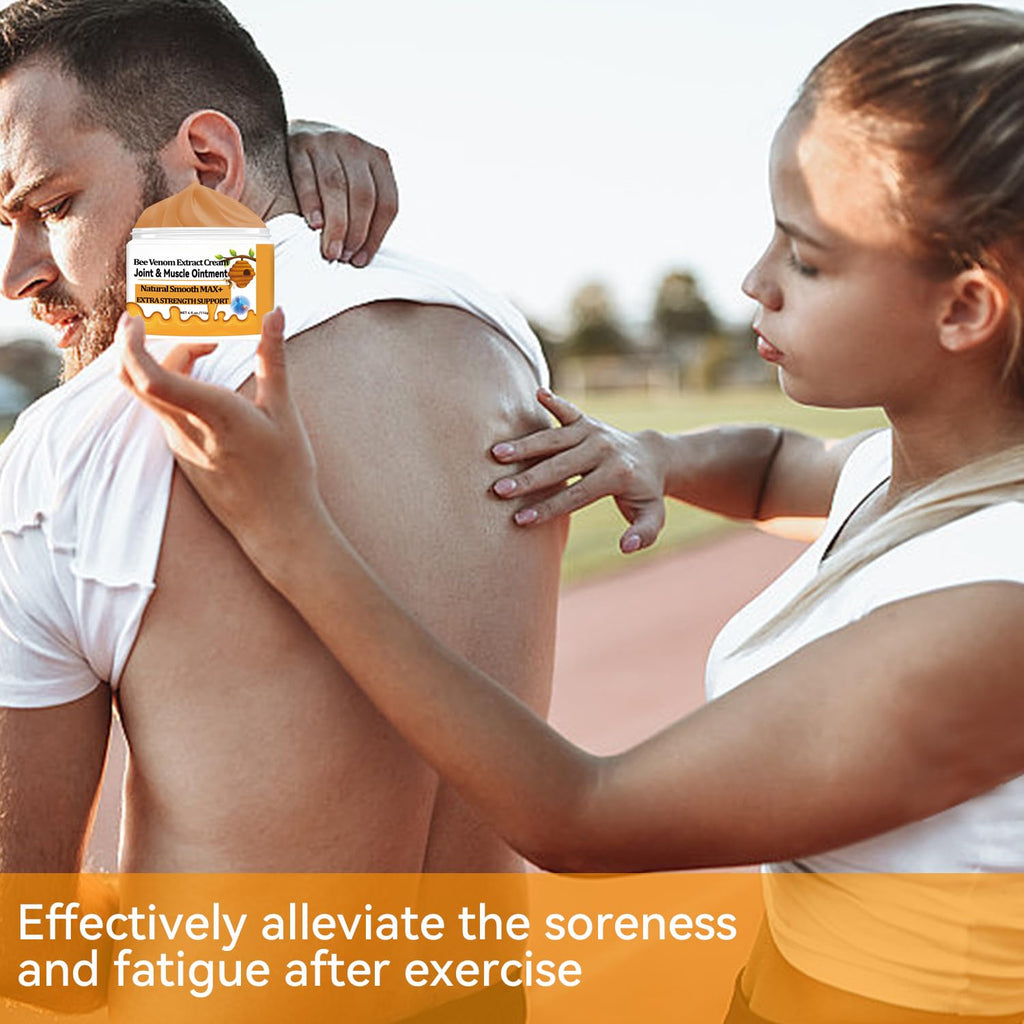 WONDROUSZ Bee Venom Joint Cream, Extra Strength Muscle & Bone Soothing Ointment, for Shoulder, Back, Neck, Hands, Feet, Leg, Knees, Ankle, Arthritis, Meniscus, for Adults, Seniors - TrustMedUSA