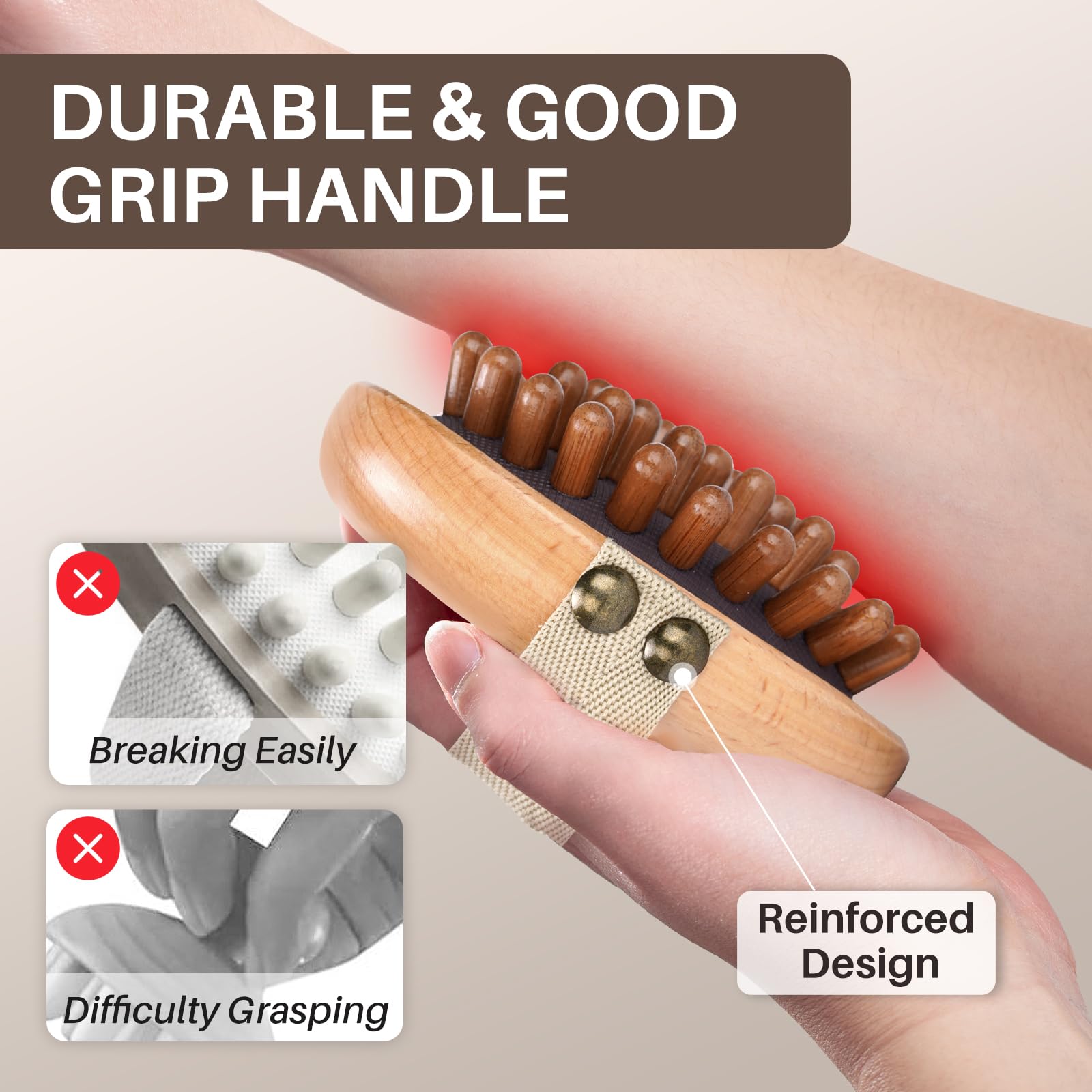 Wood Therapy Massage Tool for Belly Fat,Wooden Meridian Massage Body Brush for Cellulite Remover, Cellulite Lymphatic Drainage Massager for Body Shaping, Maderoterapia Kit for Muscle Pain Relief - Maple Wellness Supplements