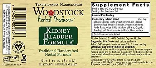 WOODSTOCK HERBAL PRODUCTS Kidney Bladder Formula, 1 FZ - TrustMedUSA