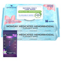 Wowday Flushable Hemorrhoid Wipes | Medicated Witch Hazel Wipes Ph Balanced | 112 Count Natural Fragrance Free Adult Hemorrhoids Witch Hazel Wipe for Butt Itch - TrustMedUSA
