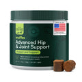 Wuffes Advanced Dog Hip and Joint Supplement with Glucosamine, Chondroitin, Omega 3, MSM, and Green Lipped Mussel, 60 Pork Flavored Chews for Small and Medium Dog Breeds - TrustMedUSA