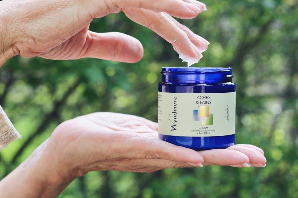 Wyndmere Aches & Pains Cream - Handcrafted with All Natural Ingredients and 100% Pure Essenial Oils - Paraben Free -1oz - TrustMedUSA