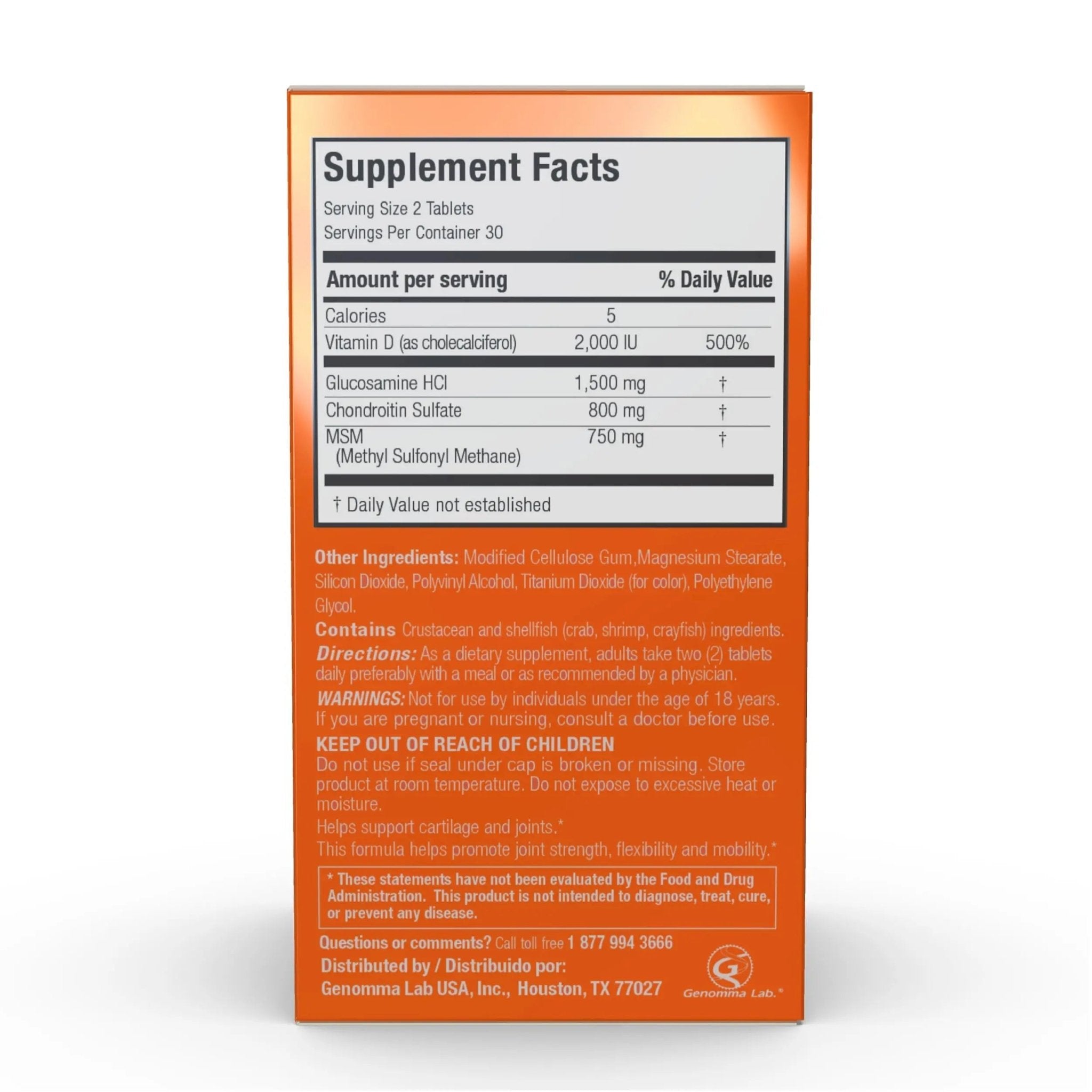 X Ray Dol Triple Action Joint Health Supplement, with 5X Vitamin D, Glucosamine 1500mg - TrustMedUSA