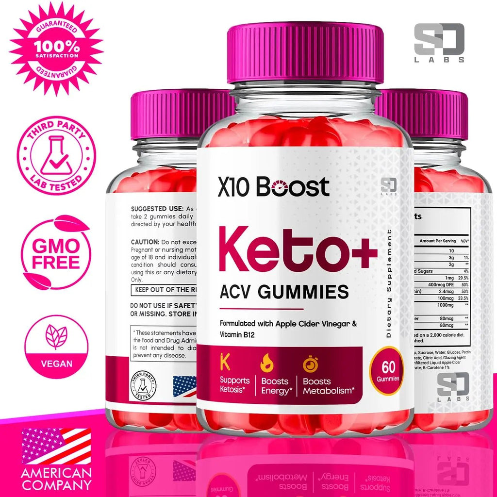 X10 Boost Keto ACV Gummies Advanced Weight Loss, X10 Boost Keto + ACV 1000mg Apple - TrustMedUSA