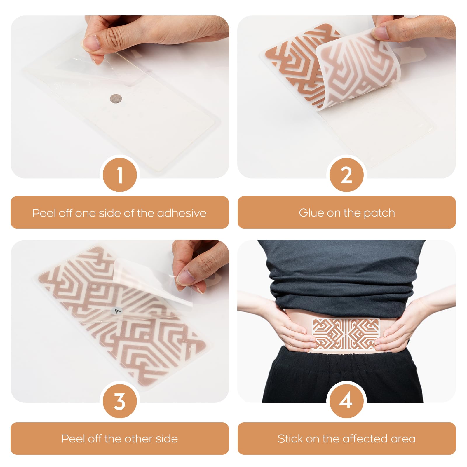 XAYIUIYAX Menthol Pain Patches, Cooling Pain Relief for Sore Muscle Relief - Includes 3 Adhesives, 1 Patch & 1 Carry Case - Relief Back, Shoulder & More - 3.03" × 6.30"-0317 - TrustMedUSA