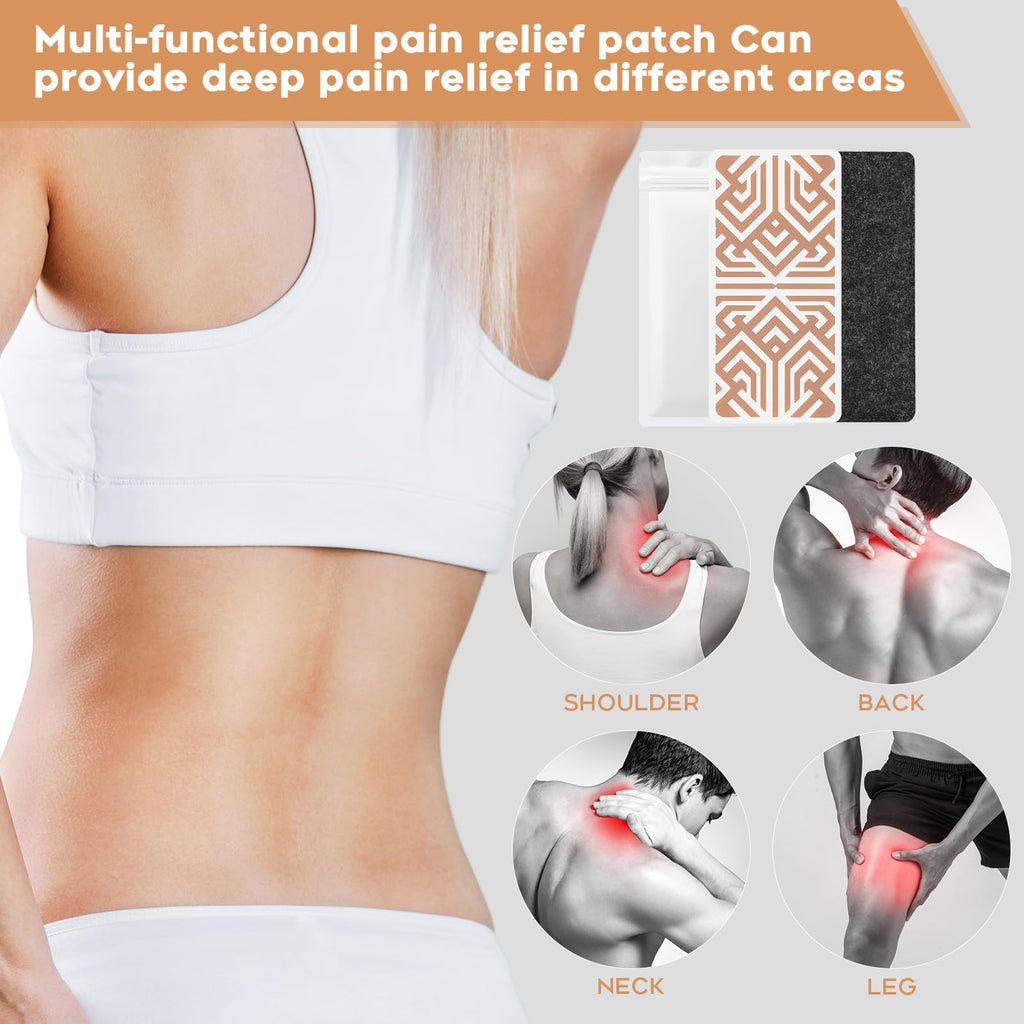 XAYIUIYAX Menthol Pain Patches, Cooling Pain Relief for Sore Muscle Relief - Includes 3 Adhesives, 1 Patch & 1 Carry Case - Relief Back, Shoulder & More - 3.03" × 6.30" - 0327 - TrustMedUSA