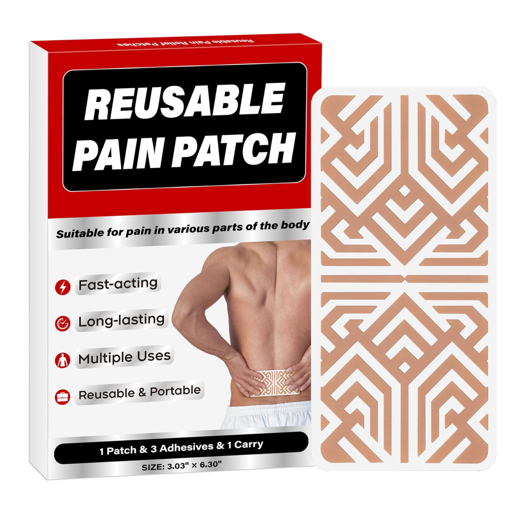 XAYIUIYAX Menthol Pain Patches, Cooling Pain Relief for Sore Muscle Relief - Includes 3 Adhesives, 1 Patch & 1 Carry Case - Relief Back, Shoulder & More - 3.03" × 6.30" - 0327 - TrustMedUSA