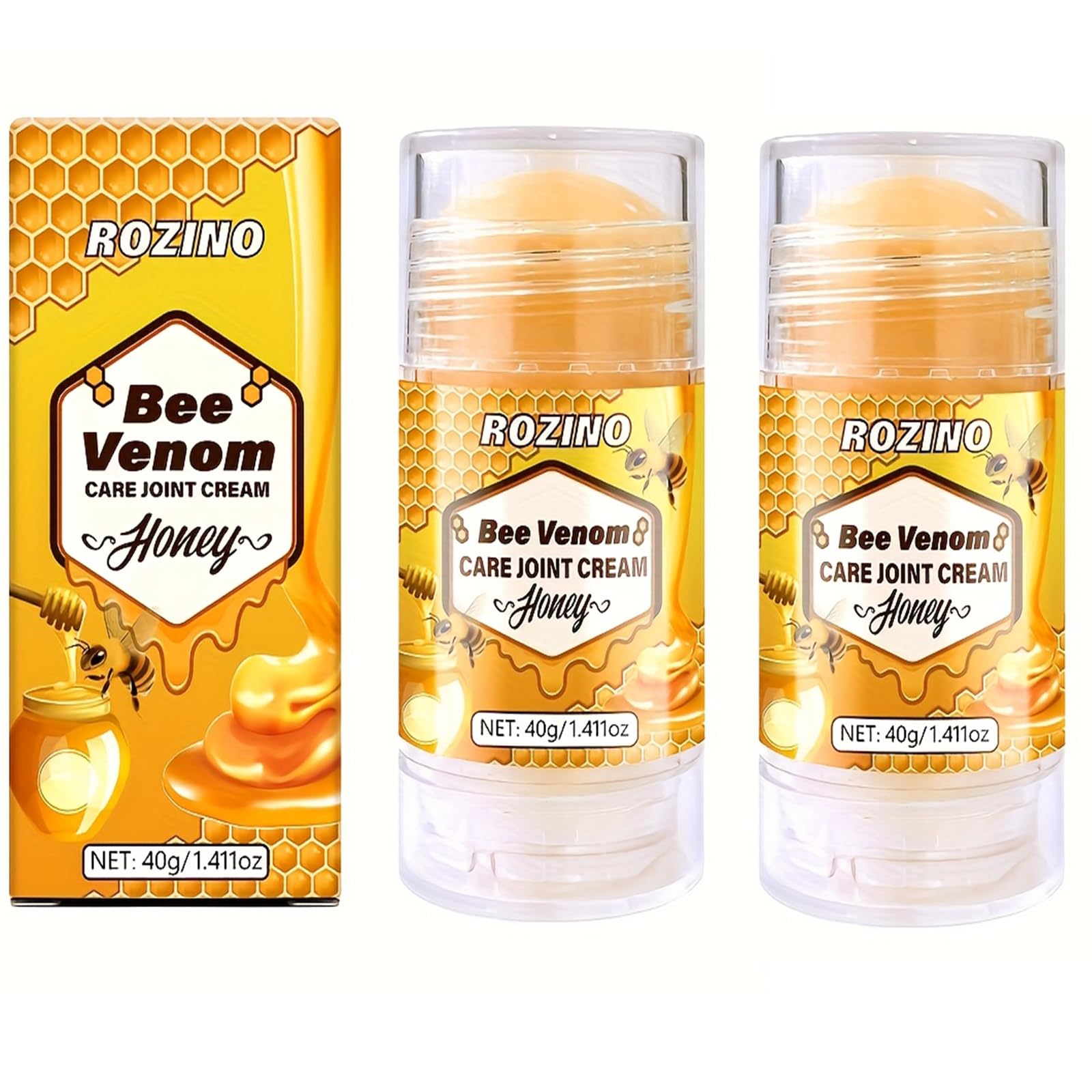 xiaoks 2PACK Bee Venom Care Joint Cream with Honey, 40g (1.411oz) - Natural Formula for Joint Comfort, Easy Application, Lightweight & Non - Greasy, Supports Joints with Daily Wear and Tear (2) - TrustMedUSA