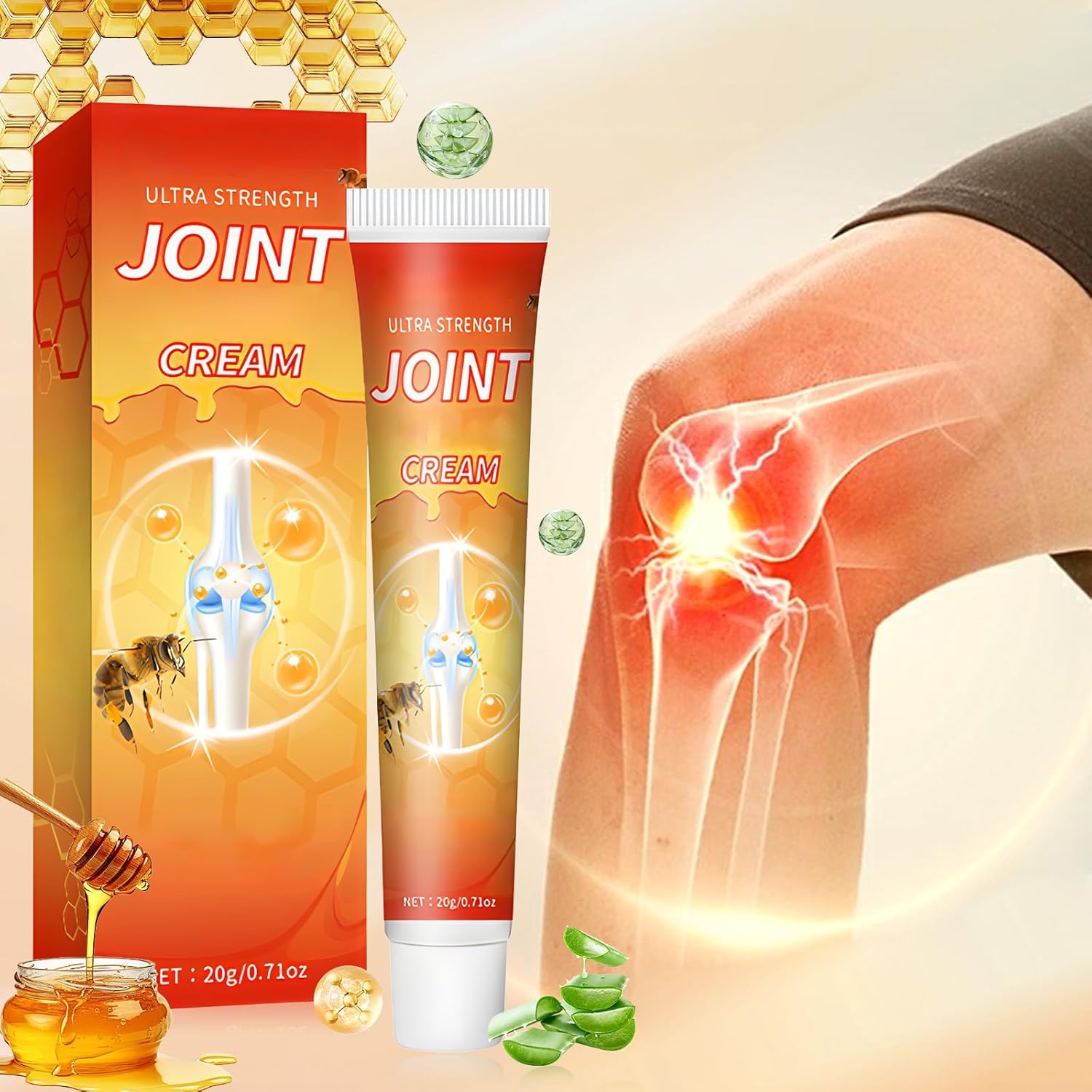 XiuFa 3PCS Joint Cream, Bee Venom Joint Repair Cream, for Back, Neck, Feet, Shoulder - TrustMedUSA