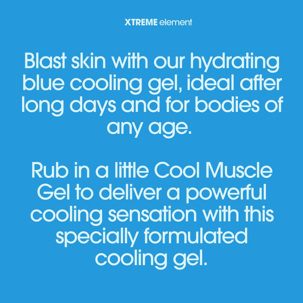 Xtreme Element Cool Blue Muscle Gel | Workouts Muscle Cooling Essential Oils for Smooth Body, Muscle Gel to Attain Flexible Joints, Soothe and Healing Gel | Natural, Plant-Based, and Cruelty-Free - TrustMedUSA