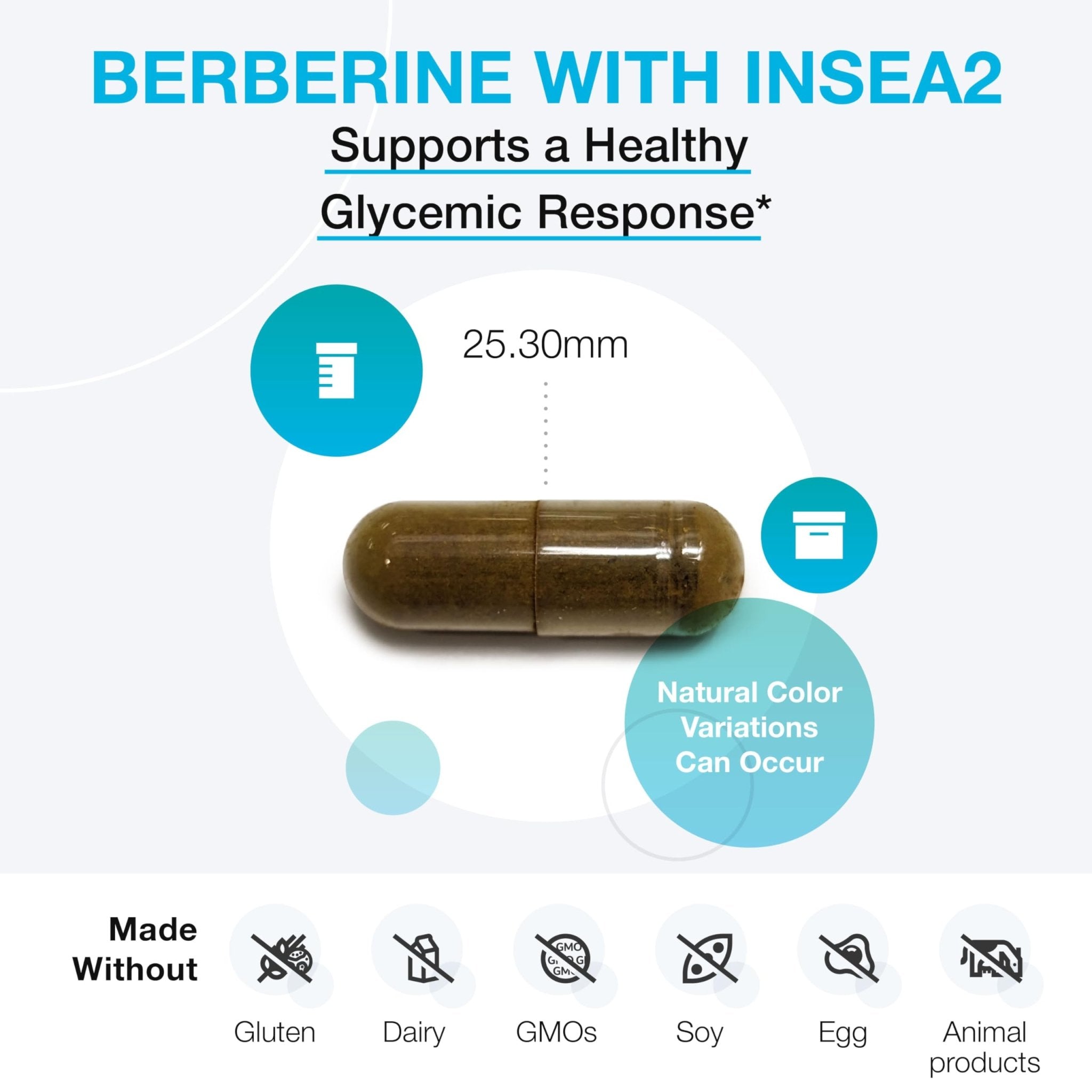 XYMOGEN Berberine with InSea2 - Blend of Polyphenols - Cellular Metabolic & Immune Support - Plant-Based, Gluten-Free & Non-GMO - 60 Capsules - TrustMedUSA