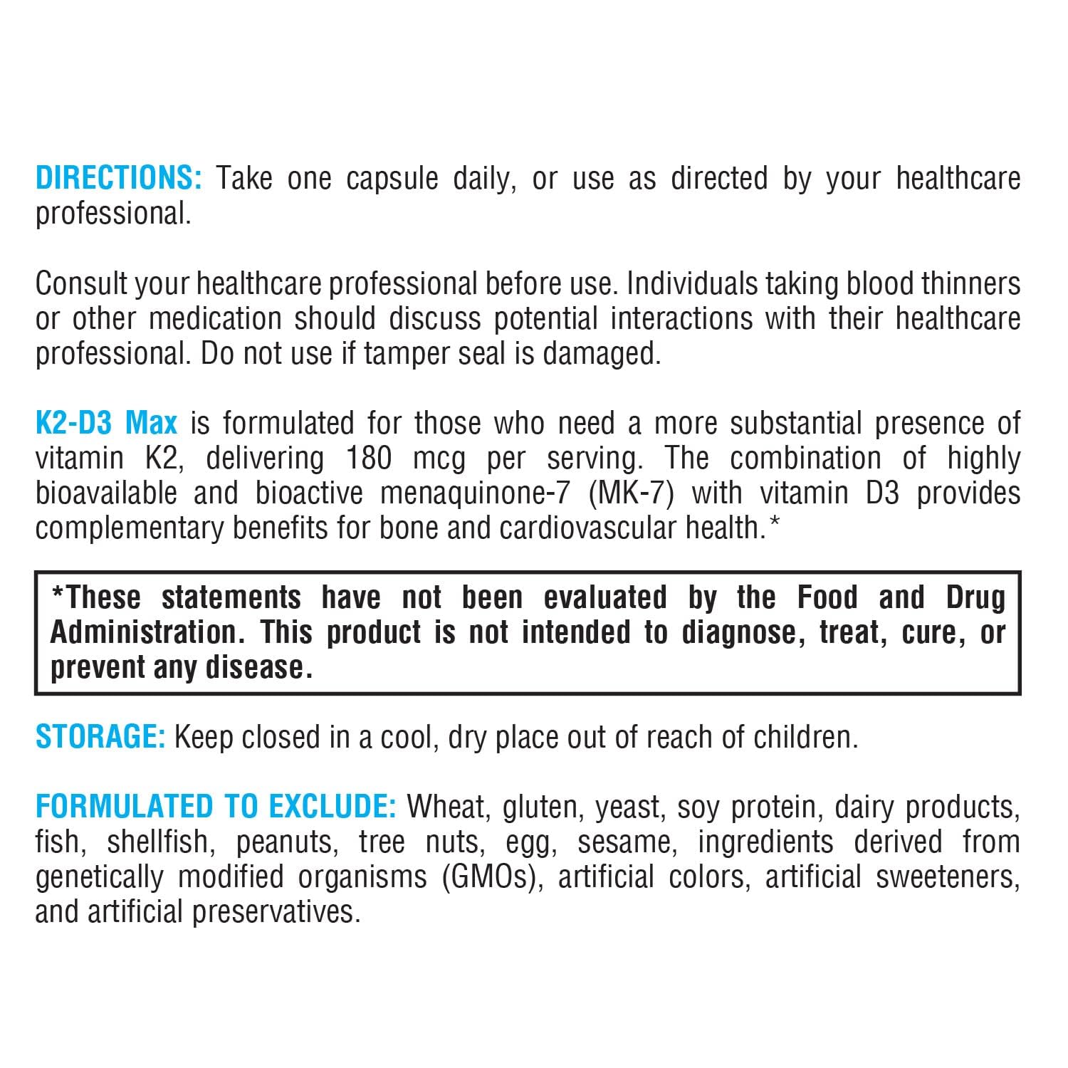 XYMOGEN K2-D3 Max - Vitamin D3 K2 Supplement for Bone & Immune Support* - High-Strength K2 MK-7 - Non-GMO, Gluten-Free, Vegetarian - 60 Capsules - Maple Wellness Supplements