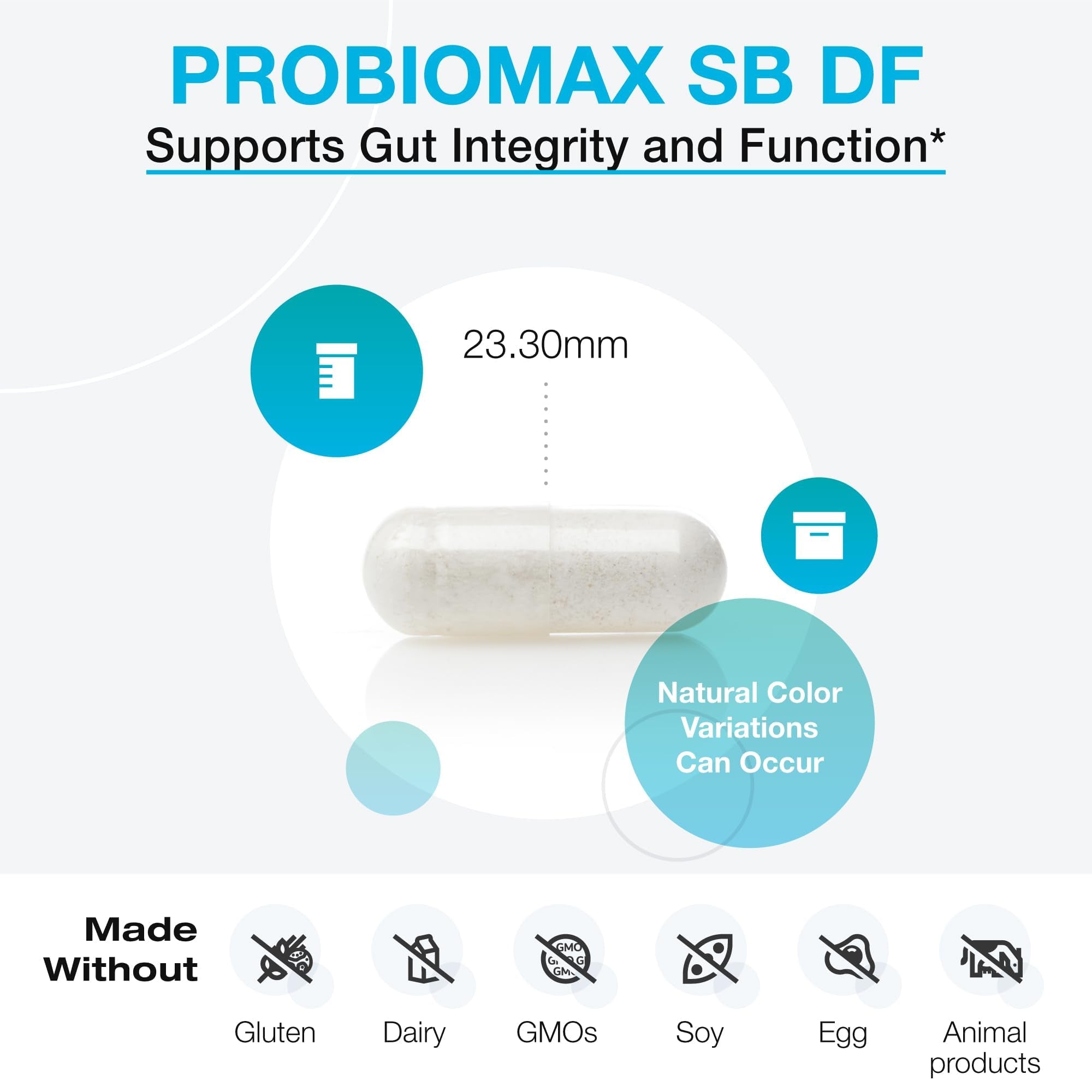 XYMOGEN ProbioMax Sb 35B - 35 Billion CFU Probiotic Supplement for Digestive Health Support* - Saccharomyces Boulardii - Vegetarian, Non-GMO & Gluten-Free - 30 Capsules - TrustMedUSA