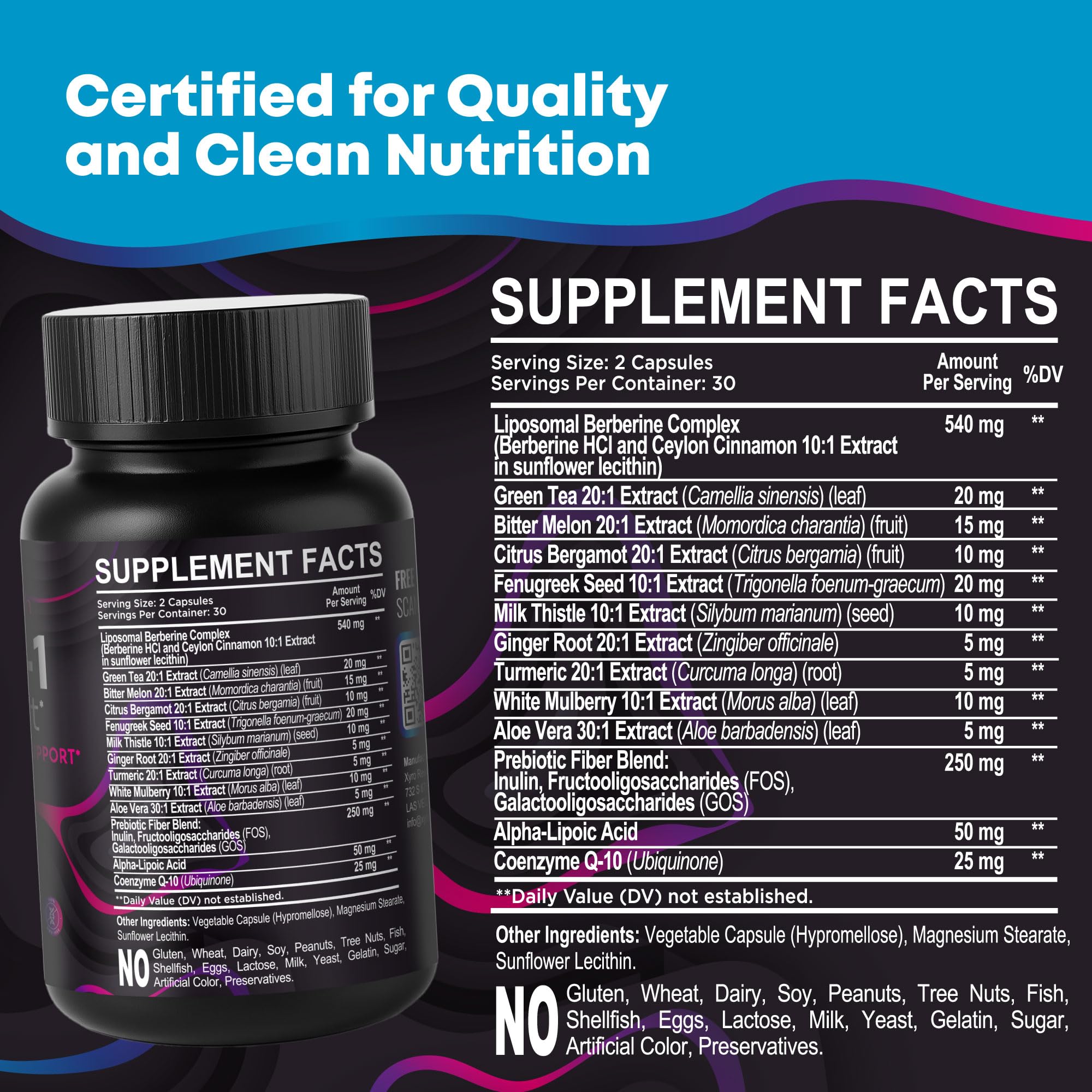 Xyro Research GLP-1 Support Weight Loss Supplement - Appetite Suppressant & Metabolism Booster to Support Natural Hunger Control Curb Cravings Burn Fat & Gut Wellness - TrustMedUSA