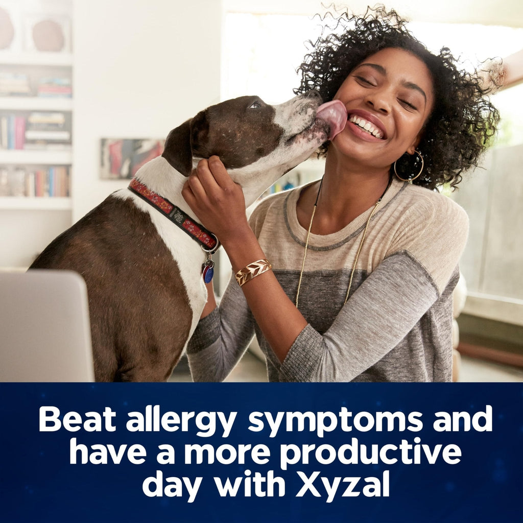 Xyzal 24 Hour Allergy Relief Medicine, Original Prescription Strength Antihistamine, Levocetirizine Dihydrochloride Tablets, 5 mg, 90 Count - Maple Wellness Supplements