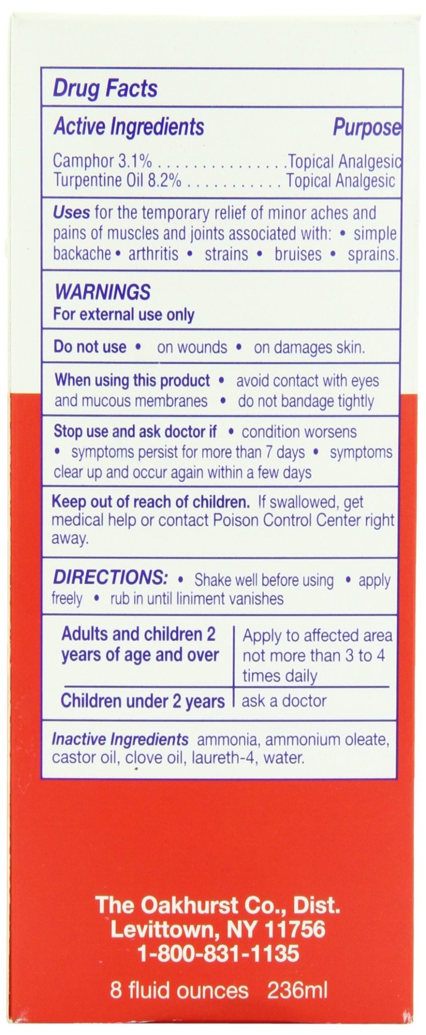 Yager's Pain Relieving Liniment, 8 Ounces - TrustMedUSA