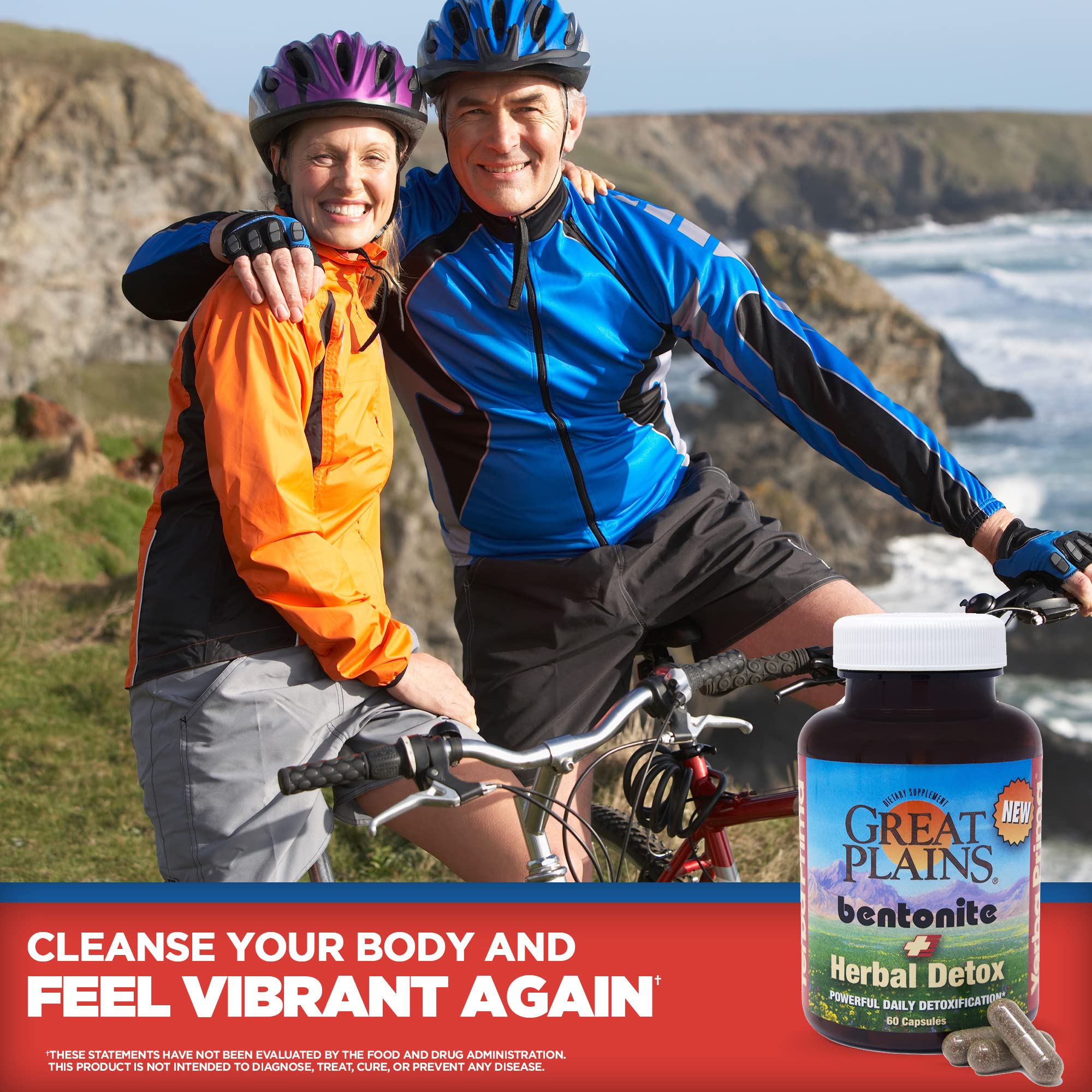 Yerba Prima Bentonite Clay Plus Herbal Detox - 60 Veggie Capsules - Natural Cleansing Supplement - TrustMedUSA