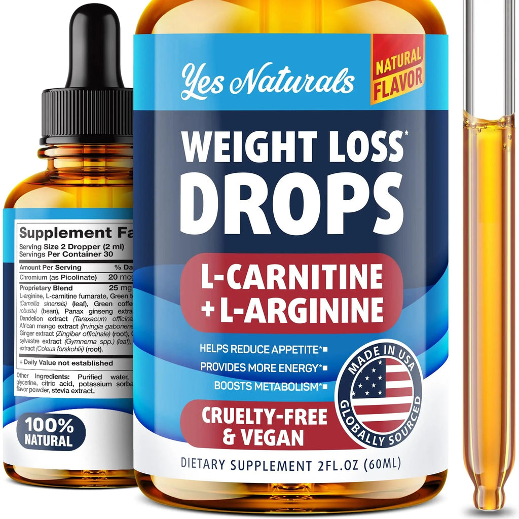 YES NATURALS! Weight Loss Drops - Natural Metabolism Booster & Appetite - TrustMedUSA