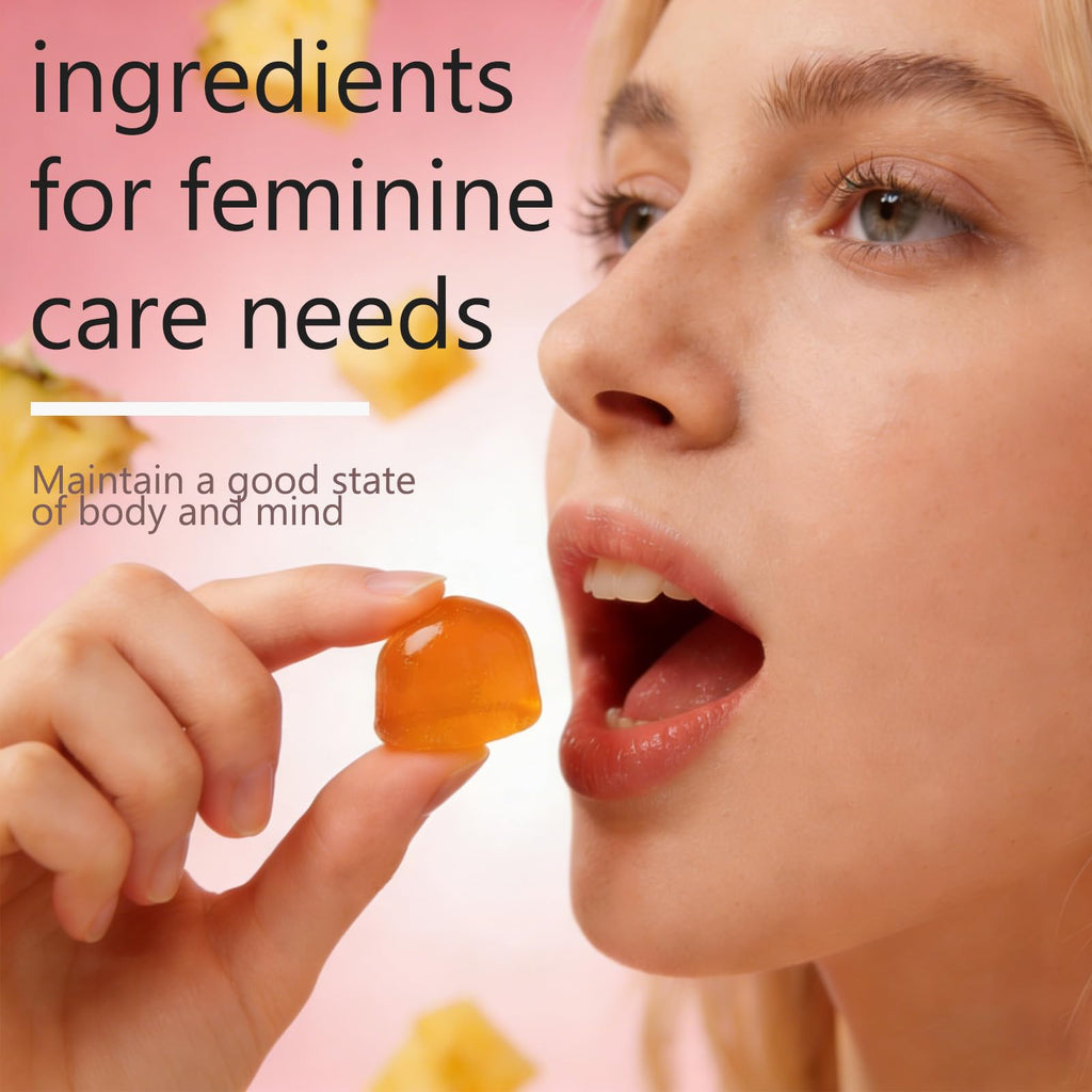 YFDSRF Feminine Balance Probiotic Gummies for Women - with Hawaiian Pineapple, pH Balance Support, Healthy Odor & Flora, Vaginal & Immune Health, Vegan Dietary Supplement - 60 Gummies (1) - TrustMedUSA