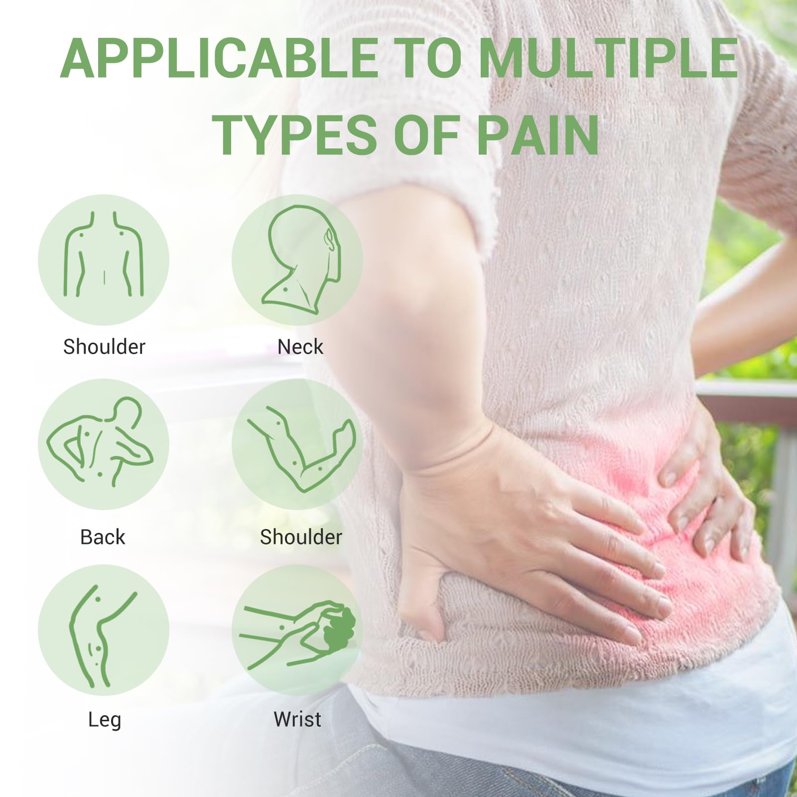 yimimde Menthol 5% Pain Relief Patches - 32 Count Maximum Strength Pain Relief Patches for Back Pain, Joint & Muscle Soreness - Fast Acting, Long-Lasting - TrustMedUSA