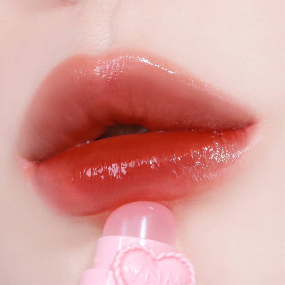 YNM Heart Jelling Tint, PEPPER JELLING, Silicone Lip Brush Included, K-Beauty, Non-Sticky, Moisturizing, Smudge-Proof, Korean Lip Tint, Long-Lasting, Vivid Color, 0.09 oz - TrustMedUSA
