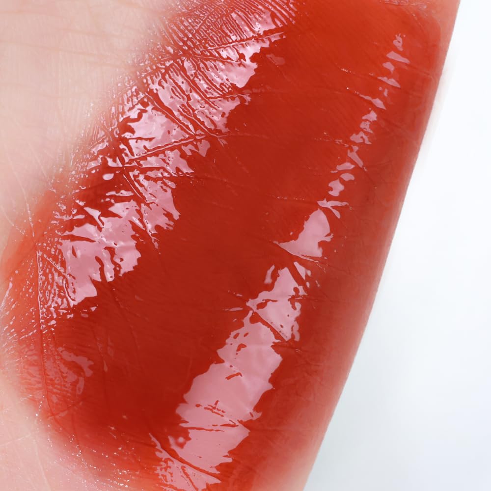 YNM Heart Jelling Tint, PEPPER JELLING, Silicone Lip Brush Included, K-Beauty, Non-Sticky, Moisturizing, Smudge-Proof, Korean Lip Tint, Long-Lasting, Vivid Color, 0.09 oz - TrustMedUSA