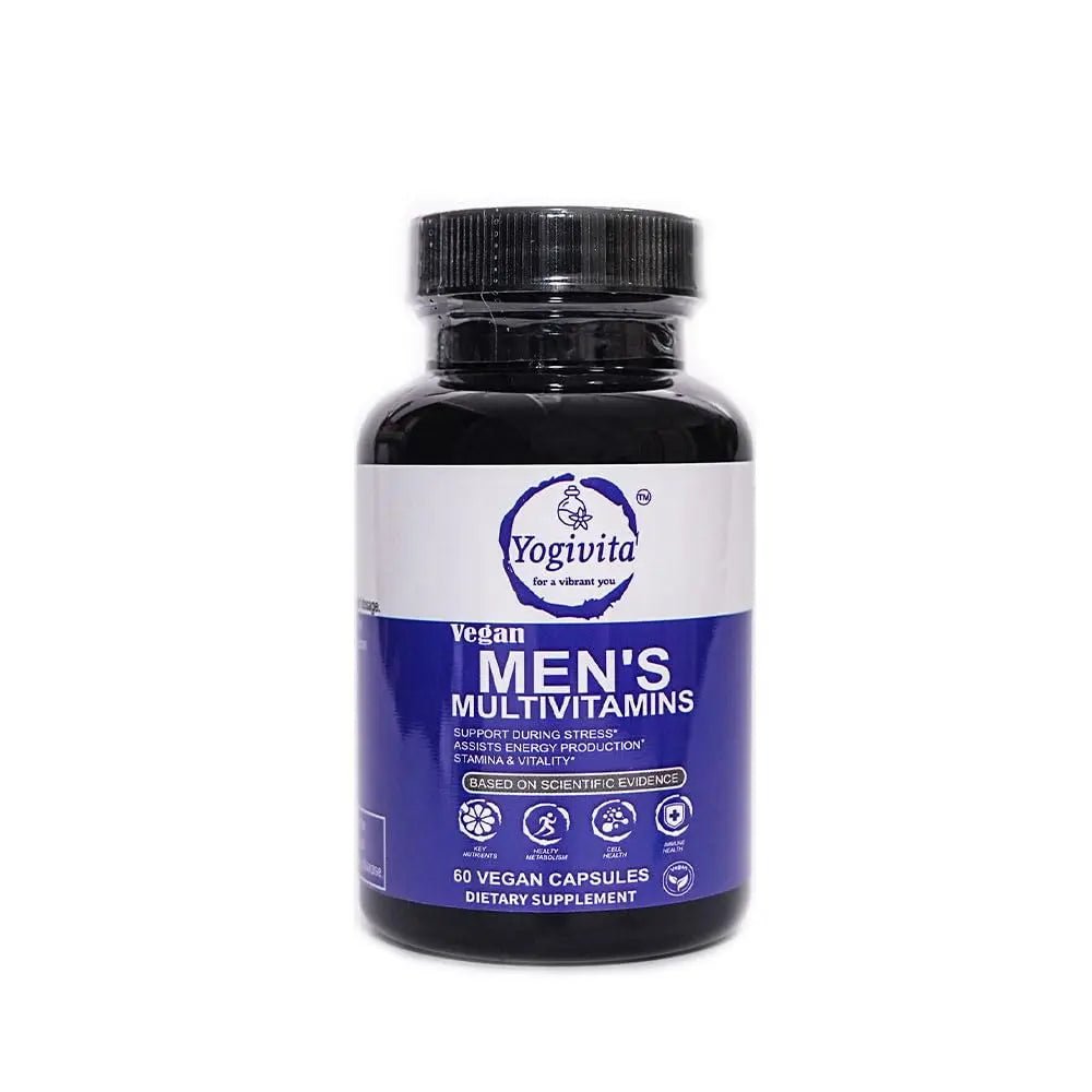 Yogivita Men’s Multivitamin – Complete Wellness, Energy & Immunity Support – Vegan, Gluten-Free, 60 Capsules - TrustMedUSA