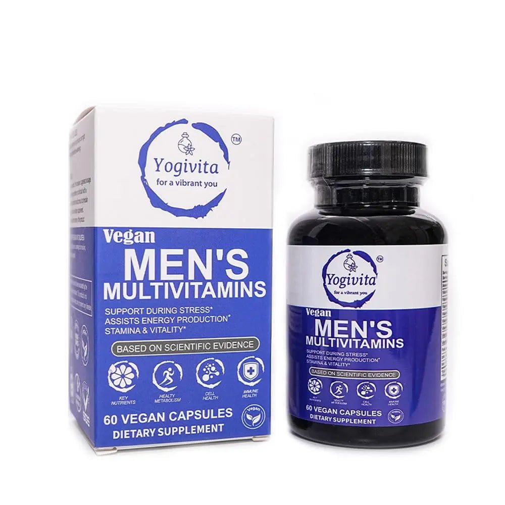 Yogivita Men’s Multivitamin – Complete Wellness, Energy & Immunity Support – Vegan, Gluten-Free, 60 Capsules - TrustMedUSA
