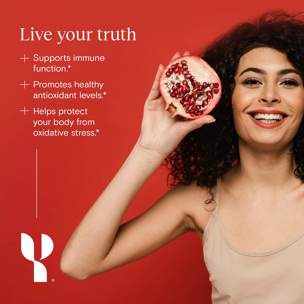 Yoli® Truth Antioxidant and Immune Support Supplement with Vitamin C, Botanicals, Superfruits, and Minerals - Pomegranate, 30 Packets - TrustMedUSA