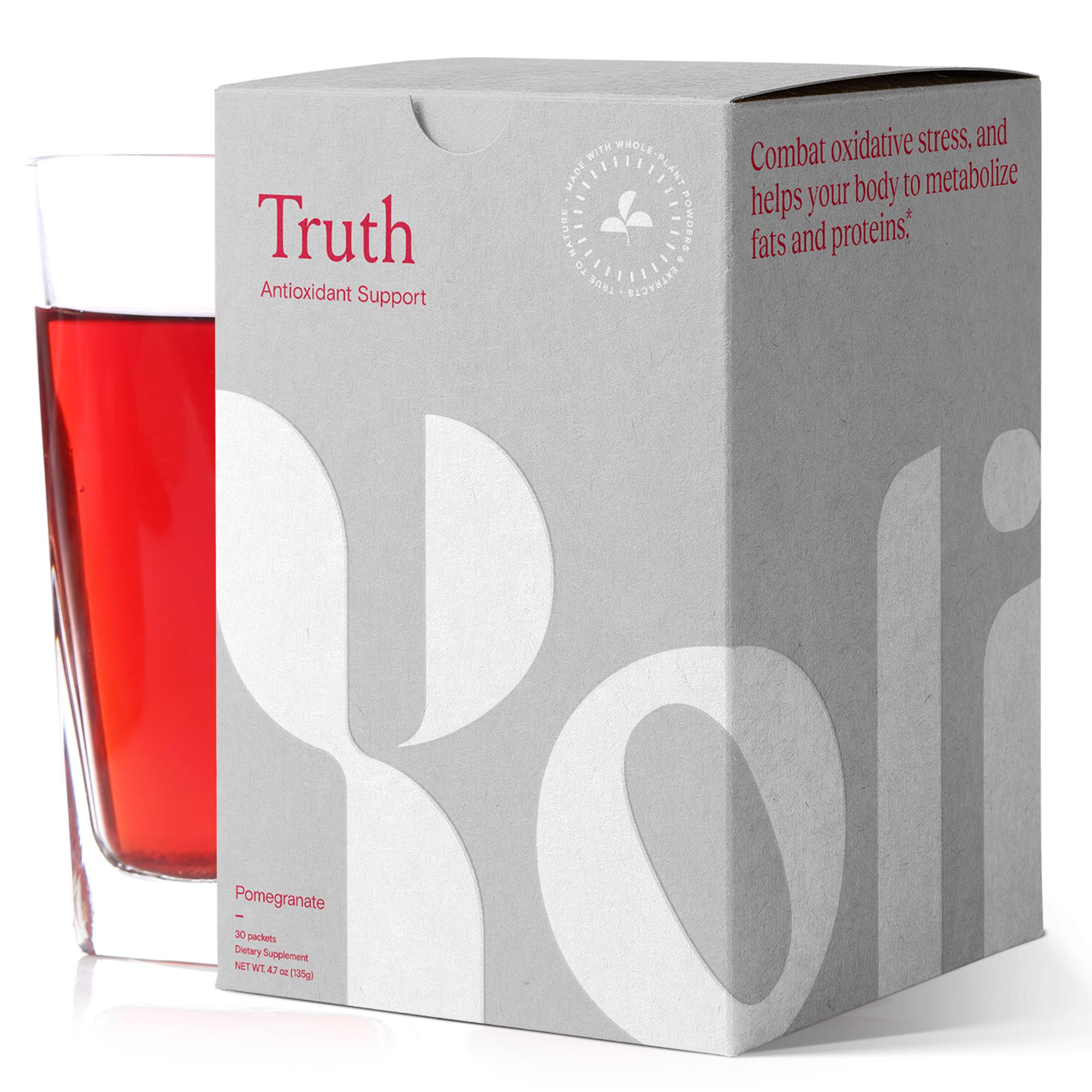 Yoli® Truth Antioxidant and Immune Support Supplement with Vitamin C, Botanicals, Superfruits, and Minerals - Pomegranate, 30 Packets - TrustMedUSA