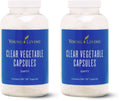 Young Living Clear Vegetable Capsules - 250 ct - Essential Oil Blends, Vitamins, Herbal Supplements, & Dietary Needs - Easy-to-Use, Vegan-Friendly, & Non-GMO (Pack of 2) - TrustMedUSA