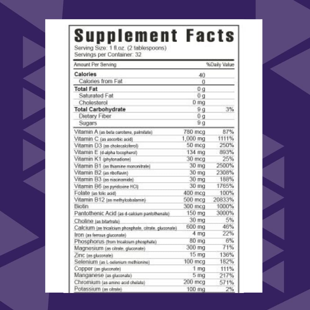 Youngevity Ultimate Classic® - Mega Multi-Vitamin & Mineral Complex - 16 Vitamins, 70+ Minerals, 12+ Amino Acids, Grape Seed, CoQ10, and More - Highly Absorbable Liquid (32 Fl Oz - Pack of 1) - TrustMedUSA