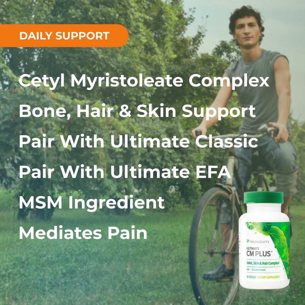 Youngevity Ultimate CM Plus™ - Patented Bone Health Supplement MSM & Cetyl Myristoleate - Muscle and Bone Health Complex - (90 Capsules) - TrustMedUSA