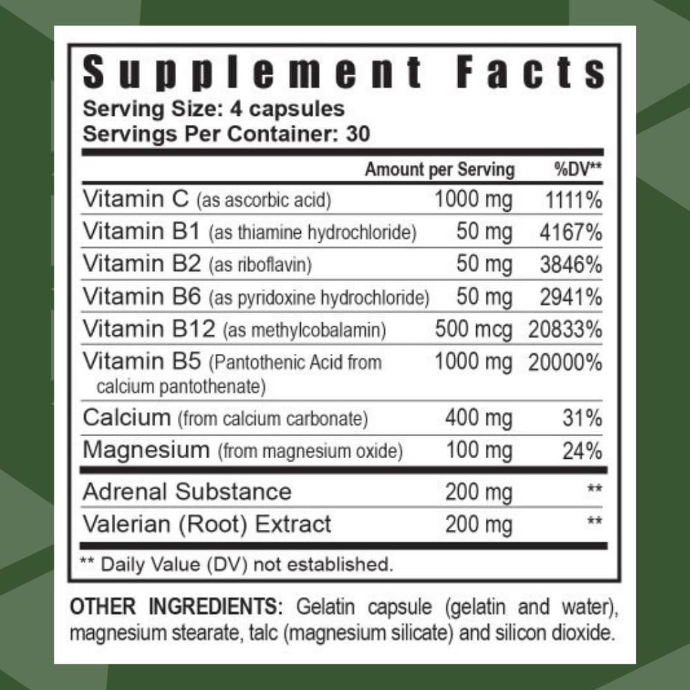 Youngevity Ultimate D-Stress™ – Natural Stress Relief Supplement with Magnesium, Valerian Root Extract, and B Vitamins – Supports Adrenal Health and Nervous System – 120 Capsules (Pack of 1) - TrustMedUSA