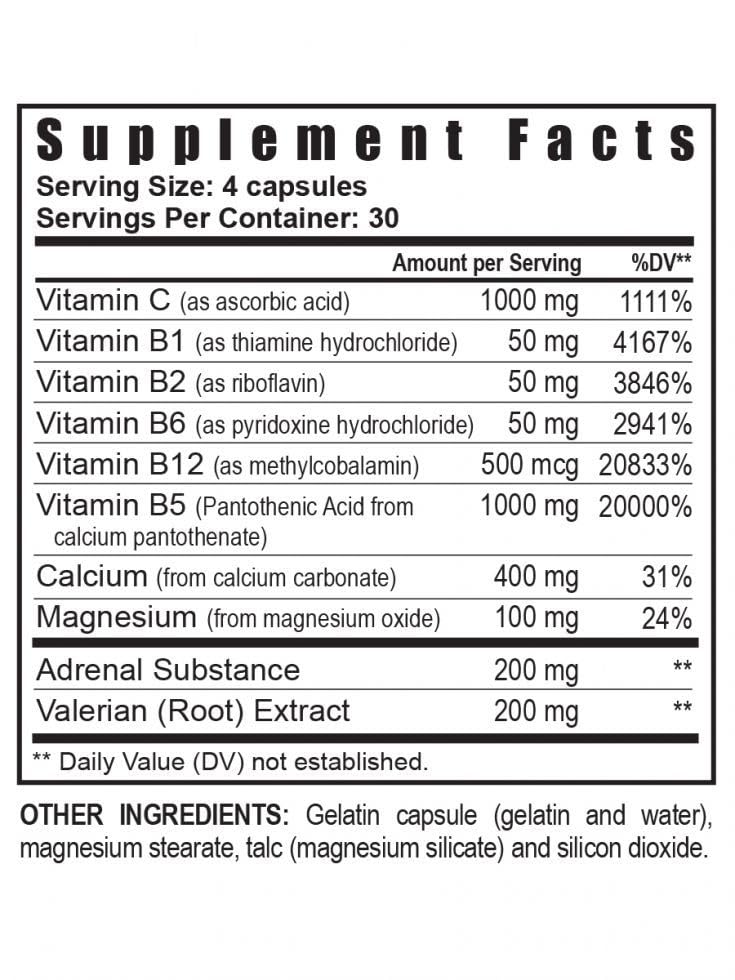 Youngevity Ultimate D-Stress™ – Natural Stress Relief Supplement with Magnesium, Valerian Root Extract, and B Vitamins – Supports Adrenal Health and Nervous System – 120 Capsules (Pack of 1) - TrustMedUSA