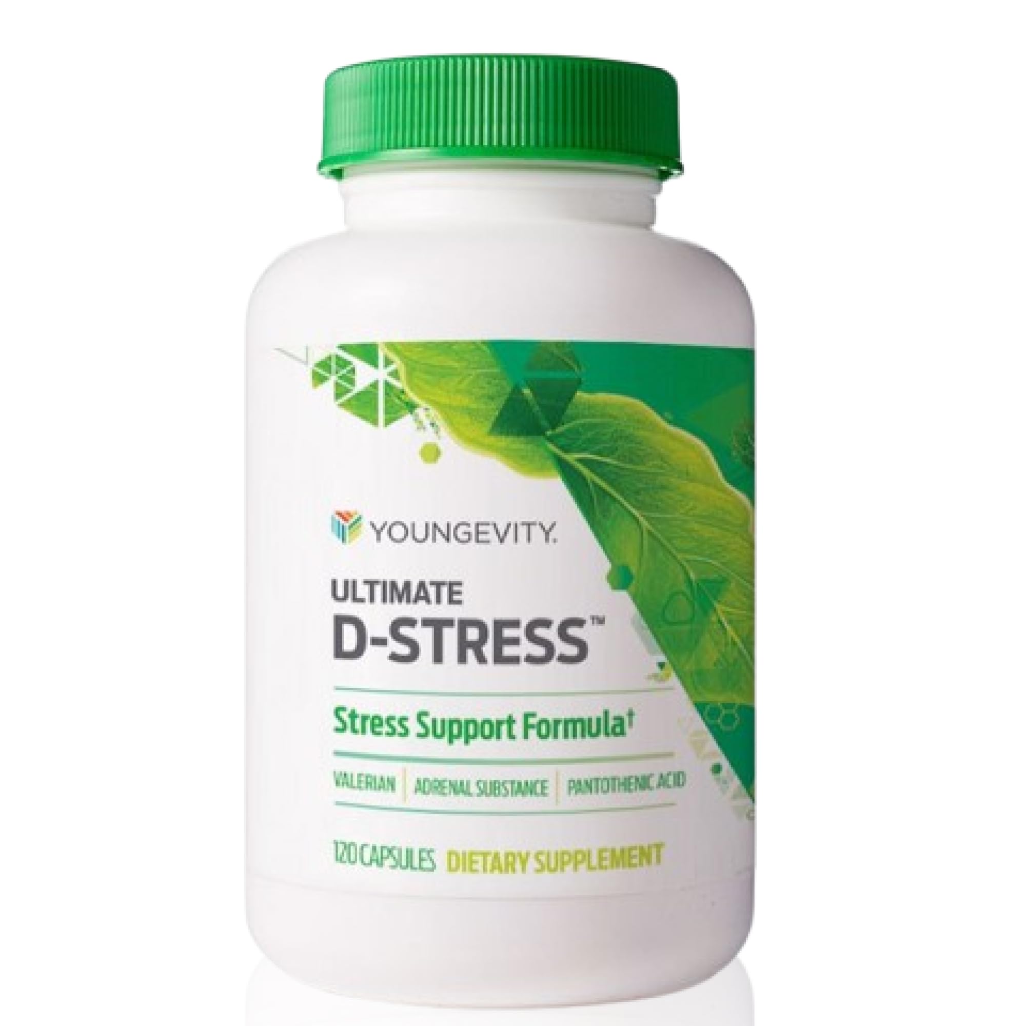 Youngevity Ultimate D-Stress™ – Natural Stress Relief Supplement with Magnesium, Valerian Root Extract, and B Vitamins – Supports Adrenal Health and Nervous System – 120 Capsules - TrustMedUSA