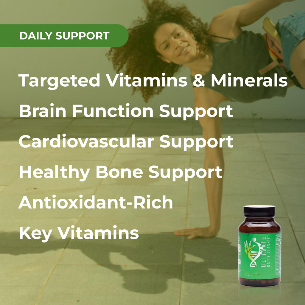 Youngevity Ultimate Daily Classic – Multivitamin with Essential Vitamins, Minerals, Amino Acids, and Antioxidant-Rich Botanicals – Supports Cardiovascular, Brain, Bone, and Bone Health – 90 Tablets - TrustMedUSA